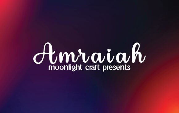Amraiah Font: Elevating Web Design with Handwritten Style