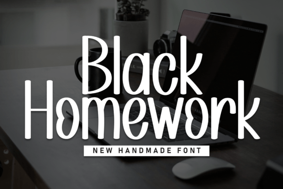 Black Homework: A Script Font for Editorial Design