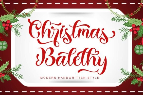 Christmas Balethy Font Review for Web Designers