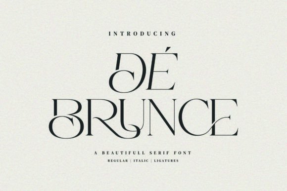 De Brunce Typeface: Elevate Your Brand Visuals