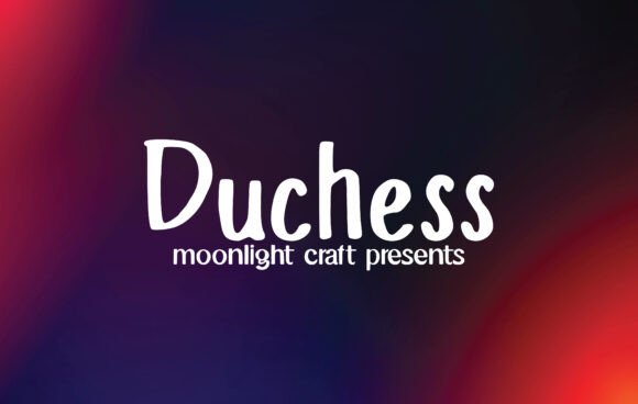 Duchess: A Handwritten Typeface for Editorial Charm
