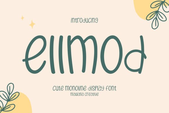 Ellmod Font: A Friendly Display Typeface for Web Design