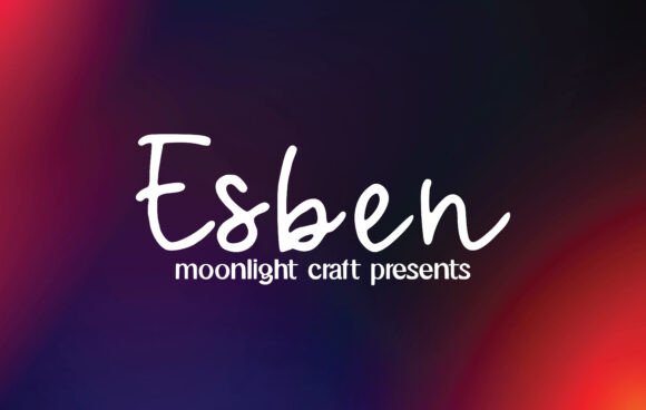 Esben: A Handwritten Font for Branding