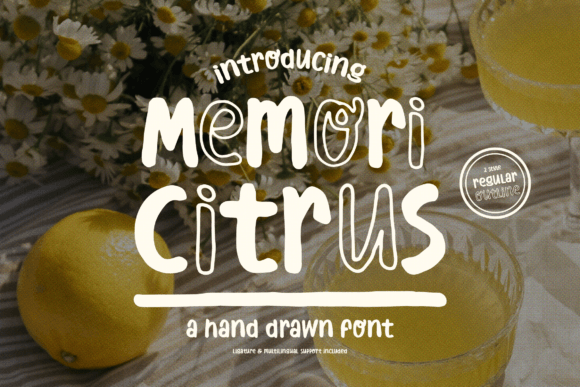 Memori Citrus: A Handwritten Font for Digital Design