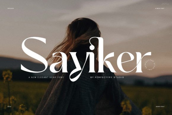 Sayiker: A Serif Font for Editorial Elegance