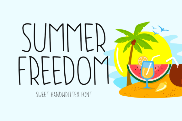 Summer Freedom Font for Small Business Branding