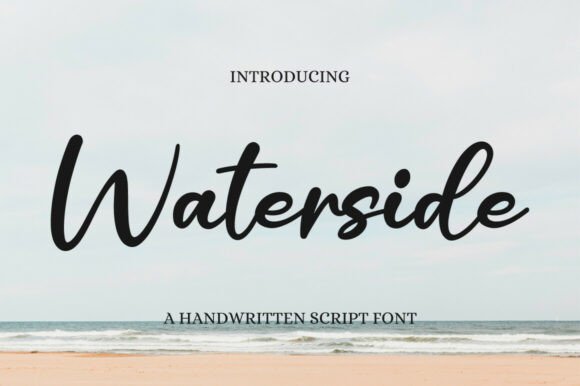 Waterside: A Timeless Script Font for Editorial Design
